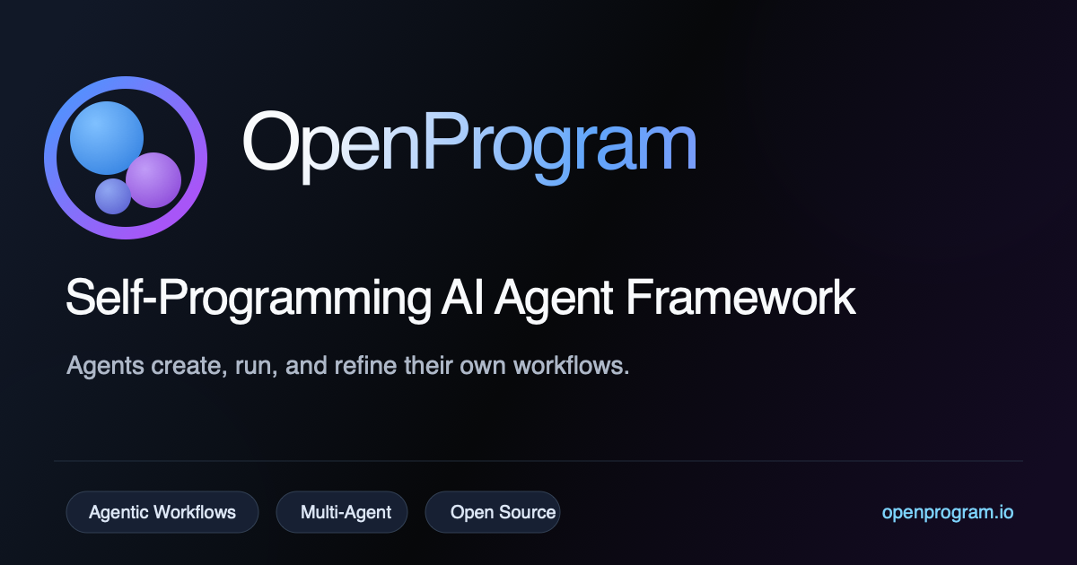 OpenProgram: Self-Programming AI Agent Framework